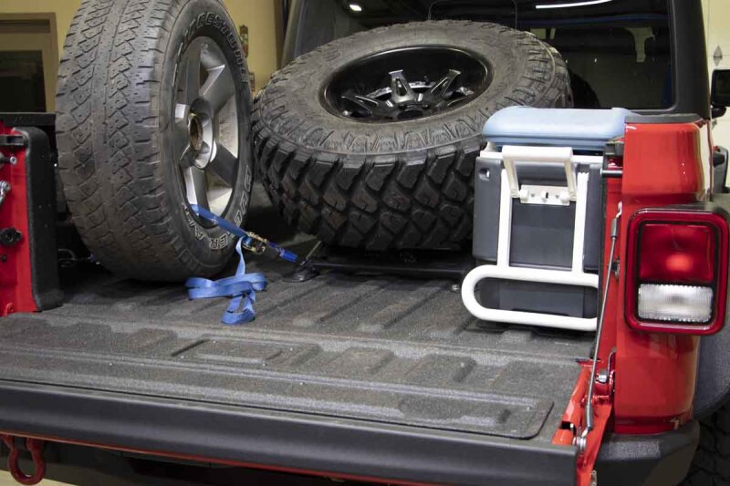 Jeep Gladiator JT Tire Carrier - Fishbone Offroad - In-Bed - Black - `20-`27